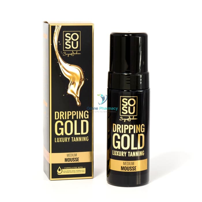 SOSU Dripping Gold Luxury Tanning Mousse Medium - 150ml