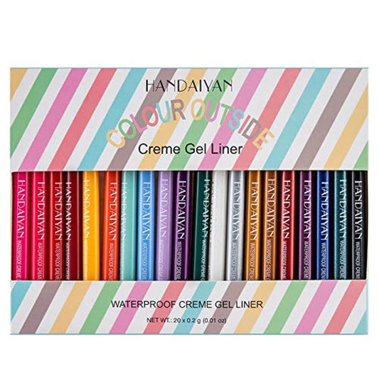 Waterproof Eye Liner Pencil Set 20 Colors