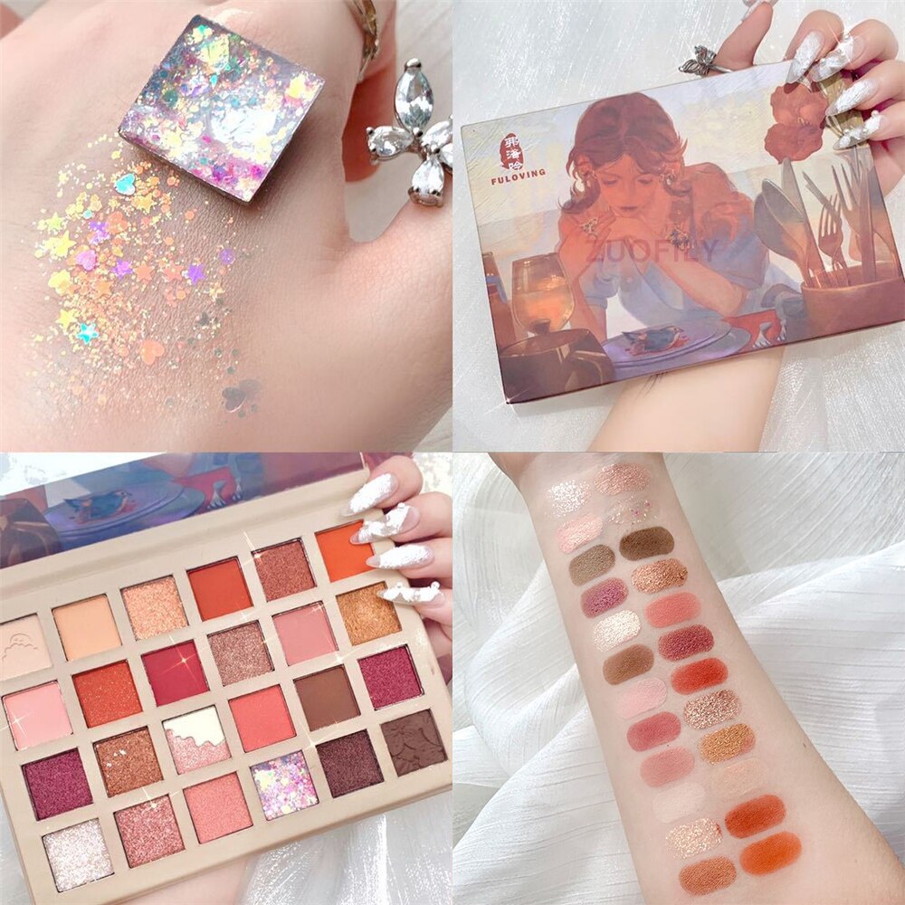 24 Colors Strawberry Girl Eyeshadow Palette