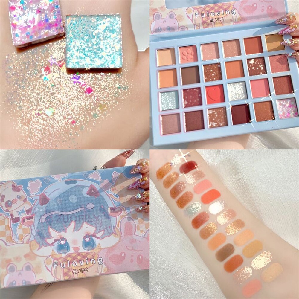 24 Colors Strawberry Girl Eyeshadow Palette